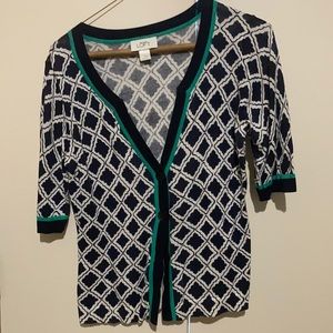 Loft cute half sleeve button down sweater